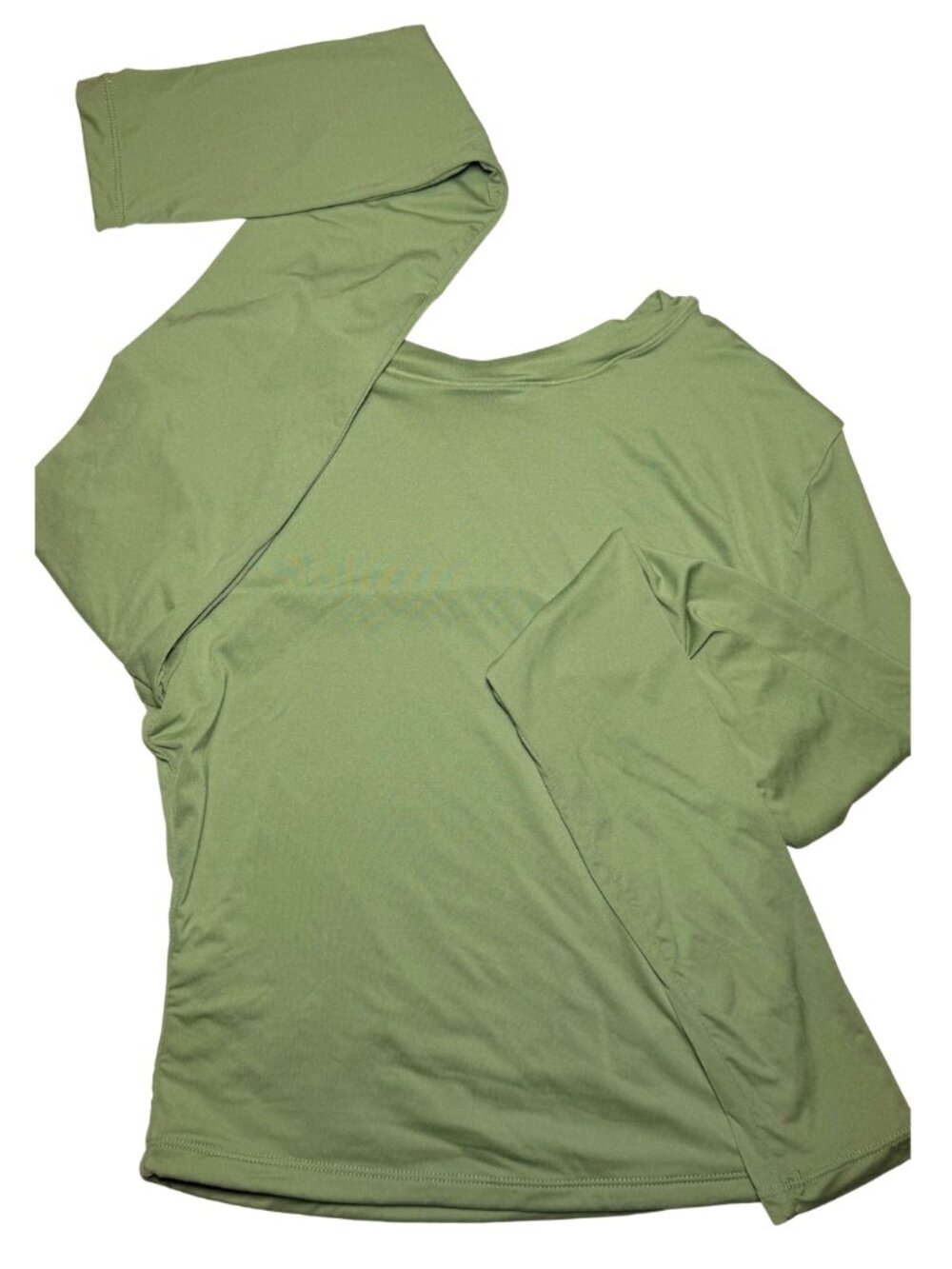 Long sleeve butter sage green top